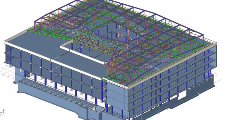 SCIA Statiksoftware - Dimensionierung und Planung Dachkonstruktion Ferrarischule Innsbruck